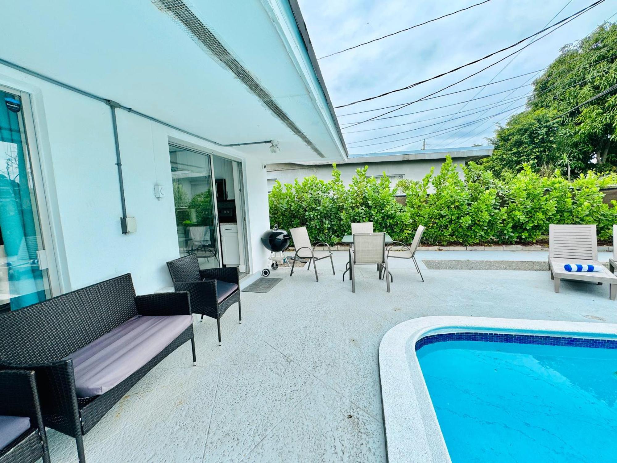 Tropical Villa Pool Courtyard & Garden View Fort Lauderdale Luaran gambar